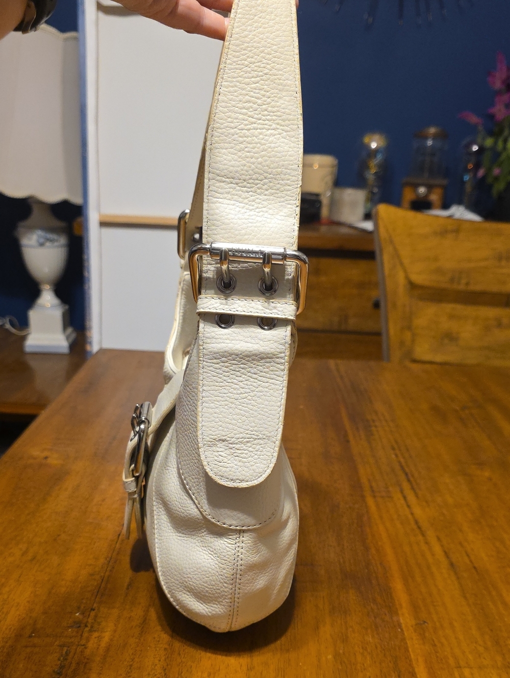 Furla Vintage grained leather hobo shoulder bag - Picture 3 of 16